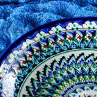 Ляган узбекский Риштанская Керамика «Узоры», d=25 см, синий - Фото 7