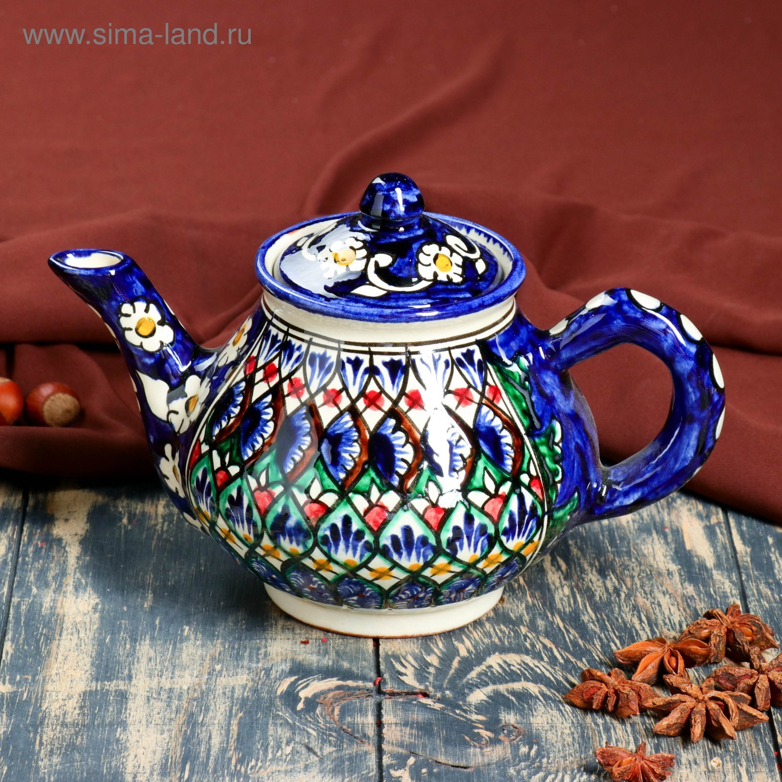 Узбекский чайник. Чайник Риштанская керамика. Заварочный чайник Риштанская керамика. Чайник 700мл Риштан синий керамика. Чайн к Риштанская керамика.