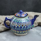 Чайник заварочный Риштанская Керамика «Узоры», 1 л, синий - Фото 7