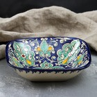 Салатница Риштанская Керамика "Цветы", 19 см, микс - Фото 2