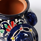 Сахарница узбекская Риштанская Керамика «Цветы», 1 л, синяя - Фото 8