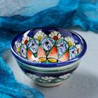 Пиала узбекская Риштанская Керамика «Цветы», 100 мл, d=8.5 см, МИКС - Фото 7