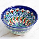 Пиала узбекская Риштанская Керамика «Узоры», 120 мл, d=9.5 см, МИКС - Фото 4