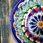 Пиала узбекская Риштанская Керамика «Узоры», 200 мл, d=11.5 см, МИКС - Фото 8