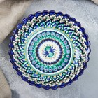 Тарелка Риштанская Керамика "Узоры", синяя, глубокая, микс, 20 см - Фото 8