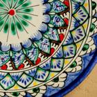 Тарелка Риштанская Керамика "Цветы", синяя, плоская, 17 см, микс - Фото 7