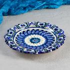 Тарелка узбекская Риштанская Керамика «Цветы», d=17 см, рельефная, МИКС - Фото 4