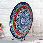 Ляган узбекский Риштанская Керамика «Узоры», d=42 см, синий - Фото 3