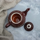 Чайник Риштанская Керамика "Узоры", 700 мл, коричневый - Фото 4