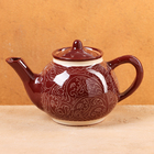 Чайник Риштанская Керамика "Узоры", 700 мл, коричневый - Фото 9