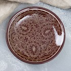 Тарелка Риштанская Керамика "Узоры", коричневая, плоская, 15 см - Фото 2