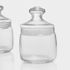 Набор стеклянных банок для сыпучих продуктов Cesni, 500 мл, 3 шт - Фото 2