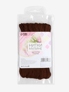 Нитки мулине №938, 8±1 м, набор 6 шт., тёмно-коричневые - Фото 4