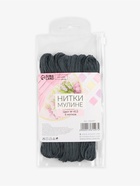 Нитки мулине №413, 8±1 м, набор 6 шт., серый - Фото 4