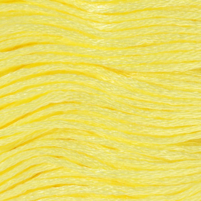 Нитки мулине, 8 ± 1 м, цвет лимонный №445 - Фото 1