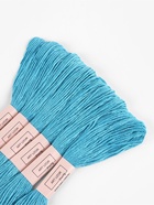 Нитки мулине №807, 8±1 м, набор 6 шт., голубые - Фото 2