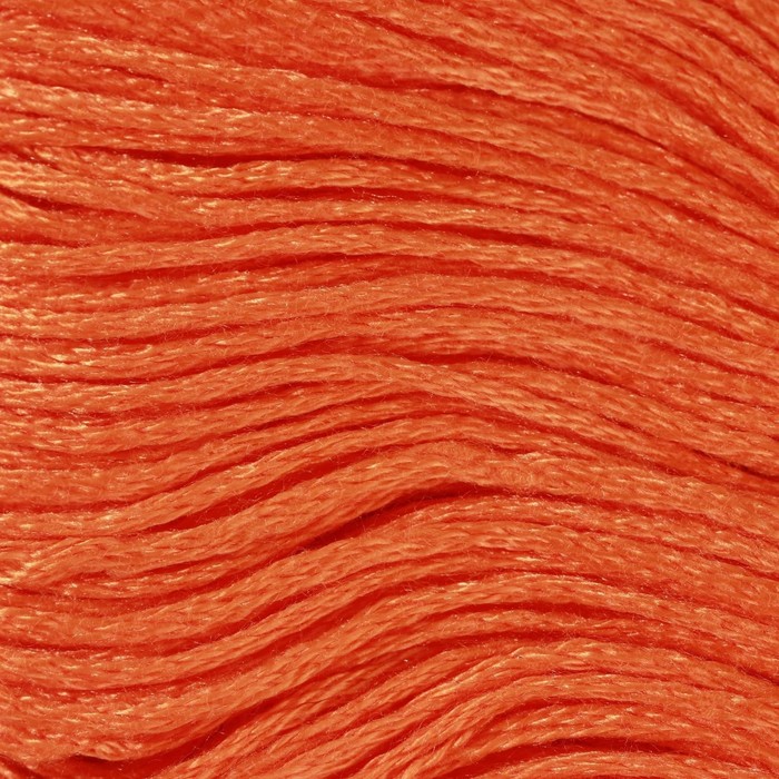 Нитки мулине, 8 ± 1 м, цвет ярко-рыжий №740