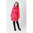 Пальто для девочки GRACE,  рост 140 см, цвет азалия - Фото 1
