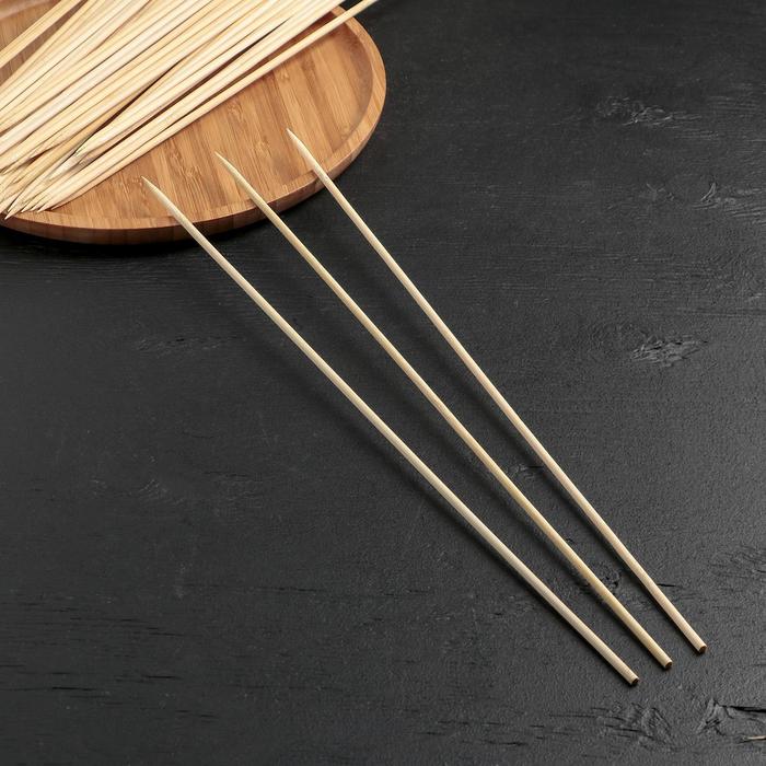 Набор шампуров Доляна, 40 см, 45 шт., бамбук - Фото 1