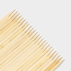 Набор шампуров Доляна, 25 см, 25 шт., бамбук - Фото 3