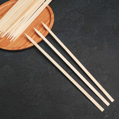 Шампуры Доляна, 35 см, набор 25 шт., бамбук