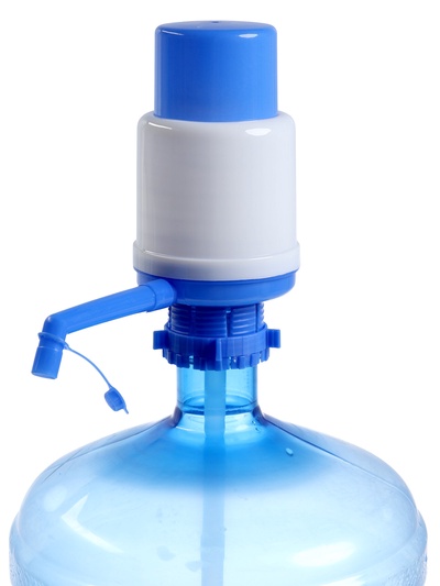 Помпа для воды Luazon, механическая, большая, под бутыль от 11 до 19 л, голубая