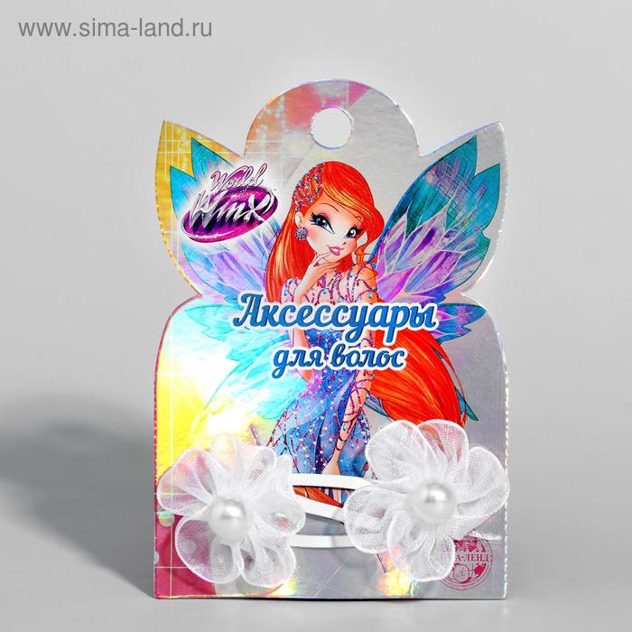 Набор зажимов с цветком, 6 х 7,2 см, 2 шт "Феи", WINX - Фото 1