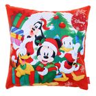 Наволочка декоративная "Микки маус и его друзья" 35х35 см, 100% п/э велюр - Фото 1