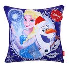 Наволочка декоративная "Холодное сердце" 35х35 см, 100% п/э велюр - Фото 1