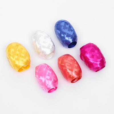 Лента упаковочная перламутровая, для воздушных шаров и подарков, ассорти, набор 6 шт., 0.5 см × 10 м