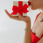 Браслет со стразами «Лёд» 5 рядов, цвет белый в золоте, d=7,5 см - Фото 4