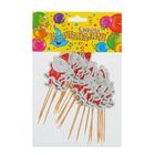 Шпажки для канапе "Усатый Дед Мороз", набор 24 шт. - Фото 2