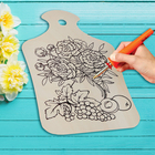 Доска для выжигания и росписи по дереву "Натюрморт" - Фото 1