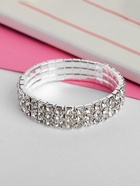 Браслет детский «Выбражулька. Лёд», 3 ряда, белый в серебре - Фото 2