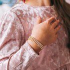 Браслет детский «Выбражулька. Лёд», 3 ряда, d=5 см, белый в золоте - Фото 3