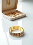 Браслет детский «Выбражулька. Лёд», 3 ряда, d=5 см, белый в золоте - Фото 6