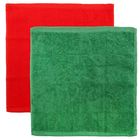 Наб.полотенец в корзинке Collorista "Снеговичок" 30х30 см - 2 шт., хлопок - Фото 2