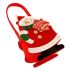 Наб.полотенец в корзинке Collorista "Снеговичок" 30х30 см - 2 шт., хлопок - Фото 3