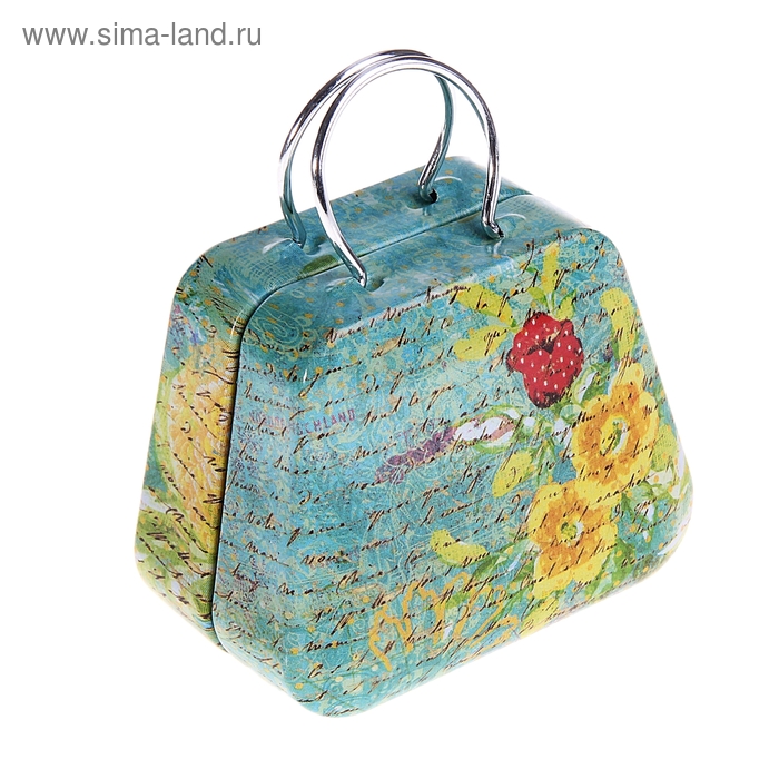 Шкатулка "Чемоданчик с цветами" 7х5,5х3,5 см - Фото 1