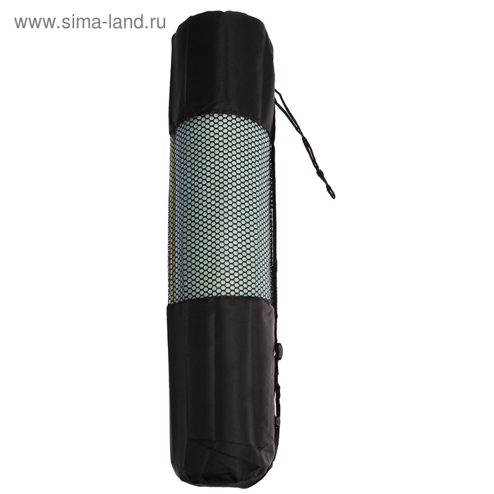 Чехол для йога-коврика Sangh, 68×22 см, для толщины до 6 мм, цвет чёрный - Фото 1