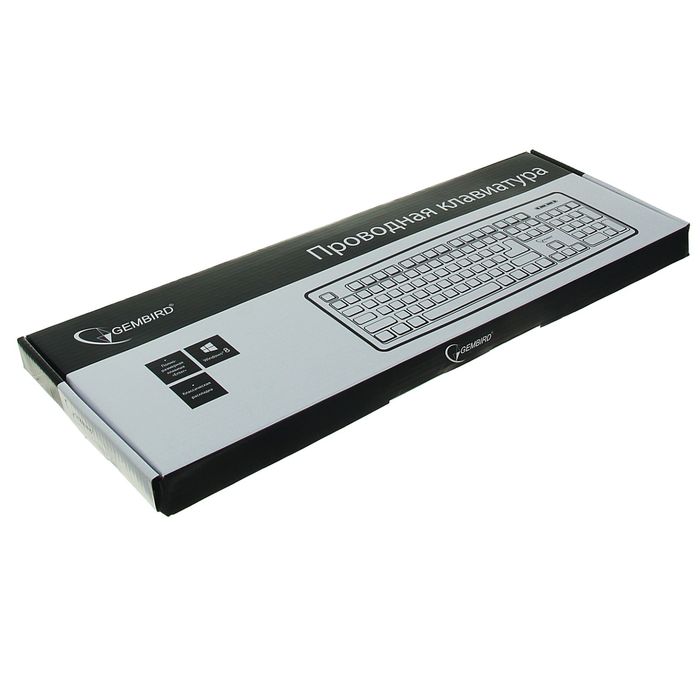 Клавиатура Gembird KB-8320U, проводная, мембранная, 104 клавиши, USB, чёрная - фото 51808900 Клавиатура Gembird KB-8320U, проводная, мембранная, 104 клавиши, USB, чёрная - фото 51808900