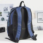 Рюкзак молодёжный, отдел на молнии, 4 наружных кармана, цвет синий - Фото 2