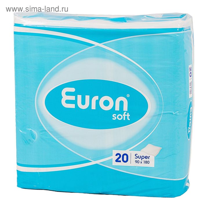 Простыни впитывающие Euron Soft Super, 90 × 180, 20 шт. - Фото 1
