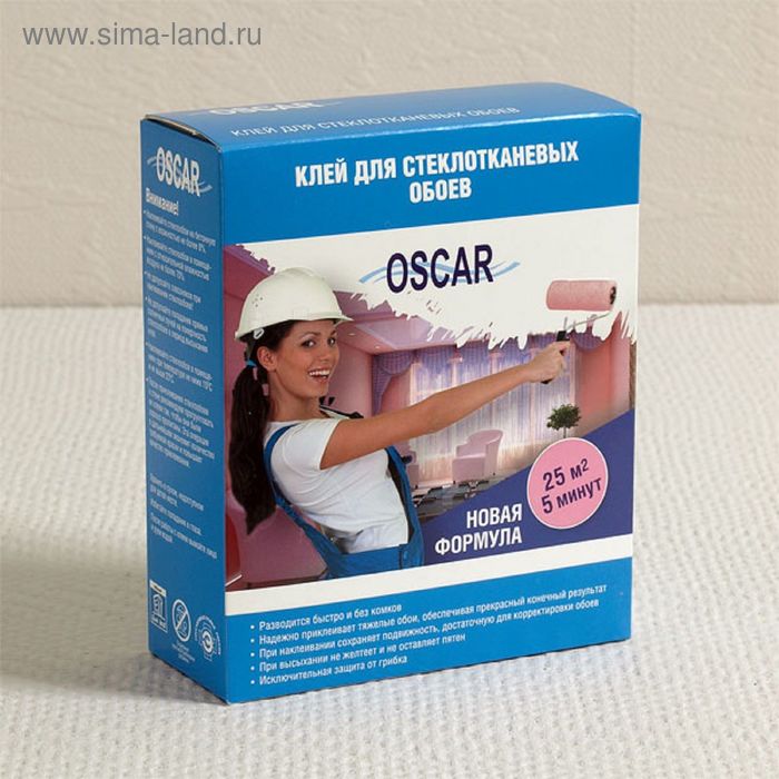 Клей Oscar для стеклотканевых обоев, 200 г - Фото 1