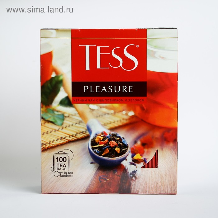Чай Tess Pleasure, black tea, 100 х 1.5 г - Фото 1