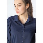 Рубашка женская удлинённая, цвет синий, размер 44 - Фото 2