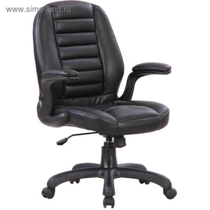 Кресло для руководителя EChair CS-613/C-4 черное (искусственная кожа/пластик) - Фото 1