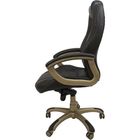 Кресло для руководителя EChair CS-630Е черное (кожа/пластик) - Фото 2