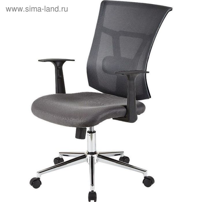 Кресло для руководителя EChair 709 S Net черное (ткань/сетка/пластик/металл) - Фото 1