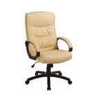Кресло для руководителя EChair 633 TR бежевое (рециклированная кожа/пластик) - Фото 1
